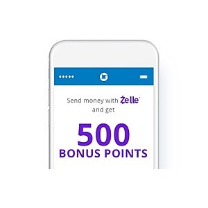 YMMV 500 Chase Ultimate Reward Points when sending 3 payments with Chase QuickPay with Zelle