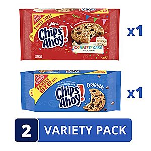 2-Pack Family Size Chips Ahoy! 14.38-Oz Confetti Cake Cookies & 18.2-Oz Chocolate Chips Cookies $7.44 + Free Shipping w/ Prime or on $25+