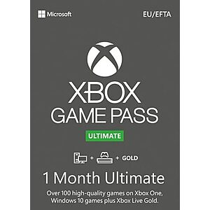 1-Month Xbox Game Pass Ultimate Membership (Non-Stackable Digital Code) $0.75 at Eneba