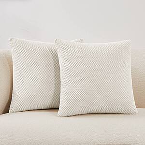 Deconovo 18x18 Inch Corduroy Throw Pillow Covers Set of 2 -$6.00 + Free Shipping w/ Prime