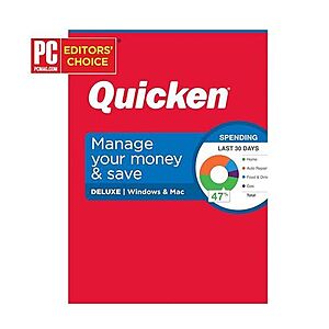 1-Year Quicken Personal Finance (Windows/Mac): Premier $42, Deluxe $32 & More + Free Shipping