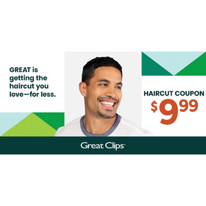 Great Clips $9.99 Haircut Coupon (mainly East Coast states and a few other random regions) through 5/2. $9.99