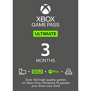 3-Month Xbox Game Pass Ultimate Membership (Digital Code) $26.59
