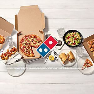 Dominos Free Pizza for a year, $100, $50 and $4 gift cards