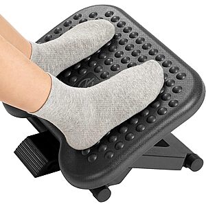 Amazon: HUANUO Adjustable Under Desk Footrest, Foot Rest for Under Desk at Work with Massage $13.99 + Free Shipping