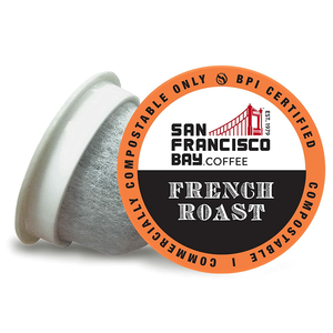 SAN FRANCISCO BAY SF Coffee OneCUP /Dark Roast Compostable Coffee Pods, K Cup Compatible Including Keurig 2.0 (Packaging May Vary), French Roast, 80 Count (Pack of 1) $16.23