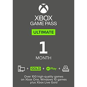 1-Month Xbox Game Pass Ultimate Membership (Digital Code, Stackable) $7.50