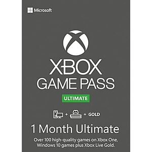 1-Month Xbox Game Pass Ultimate Membership (Digital Delivery, Stackable) $7.40