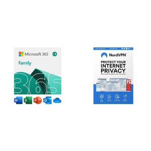 15-Month Microsoft 365 Family (6 Users) + 12-Month NordVPN (6 Devices) $70 (PC/Mac Download)