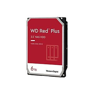 6TB WD Red Plus 3.5" 5400 RPM NAS Internal Hard Drive $100 + Free Shipping