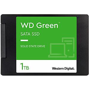 1TB Western Digital Green 2.5" SATA III 3D NAND TLC SSD $47.69 + Free Shipping
