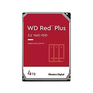 4TB WD Red Plus CMR NAS 5400 RPM 258MB Cache Hard Disk Drive $65 + Free Shipping