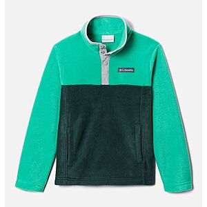 Columbia Boys' Steen Mountain 1/4 Snap Fleece Pull-Over (Spruce, Dark LIme) $15.13 + Free Shipping