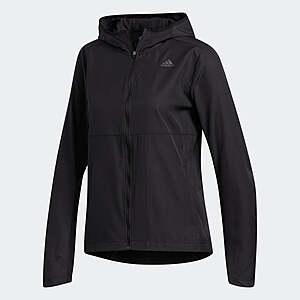 adidas Women's Own the Run Hooded Wind Jacket (Black) $22.75 + Free Shipping