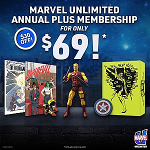 1-Year Marvel Unlimited Annual Plus Membership + Exclusive Member Kit $69 (Valid thru 1/10)