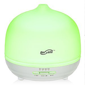 Essential Oil Diffuser, Housmile 300ml Ultrasonic Aroma Cool Mist Humidifier with Color LED Lights ($10.00 + Free Shipping) $10.99