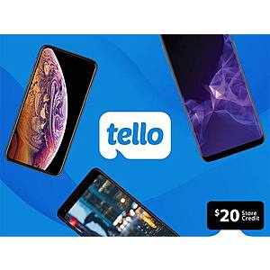 Tello Value Prepaid 6-Month Plan: Unlimited Talk/Text + 2GB LTE Data + $20 StackSocial Credit for $39.20