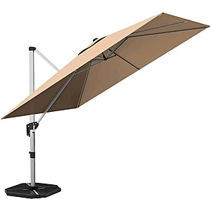 Bestoutdor 10 Ft Square Offset Patio Cantilever Umbrella with 360 Degree Tilt - $218.99 + Free Shipping