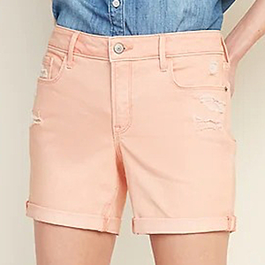 Old Navy Women's Jean Shorts $8.40, Girls' Cardigan $5.60 [Cardholders 40% Off Select Styles: Women's Shorts $7.20, Men's Go-Dry Tee $4.80] + Store Pickup / FS from $35+