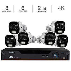 Lorex 4K NVR w/2TB HDD Security System 8 Channel 6 4K IP POE "Active Deterence" Cameras at Costco 1/2-27/19 $699.99