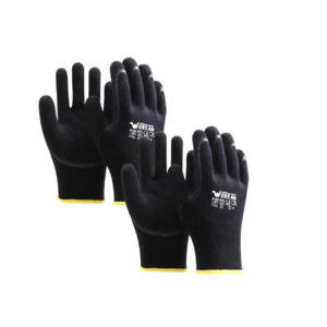 2-Pack Wostar Acrylic Waterproof Knit Lined Winter Work Gloves (Black) $5 & More