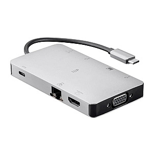 Monoprice USB-C Travel Dock w/ HDMI, VGA, GbE, 2-Port USB 3.0, USB-C 100W PD 3.0 $25 + Free Shipping