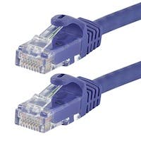 100 ft. Monoprice FLEXboot Cat6 Ethernet Patch Cable - Snagless RJ45, 24AWG (Purple) $6.48 + Free Shipping