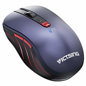VicTsing Bluetooth Mouse Wireless, Dual Mode Portable Ergonomic Mobile 4.0/2.4G Mouse Up to 2400 DPI $8.99 - Amazon +Free Shipping