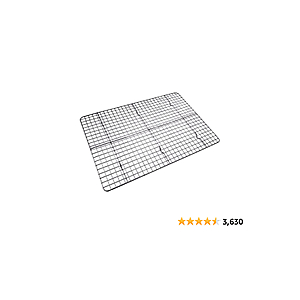 Checkered Chef Cooling Rack - 17" x 12" Oven Safe Stainless Steel Baking Rack for Cooking - $6.99