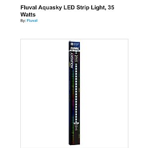 Fluval Aquasky LED aquarium Strip Light, 35 Watts 48”-60” $89.99 free shipping