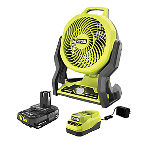 Ryobi ONE+ 18V 7-1/2" Fan Kit w/ 2.0 Ah Battery & Charger (Factory Blemished) $30 + Free Shipping