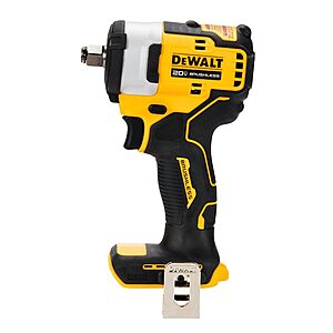DeWALT 20V 1/2" Compact Impact Wrench (Bare Tool) + Bonus 20V Battery/Charger $110 or less + $9 Shipping