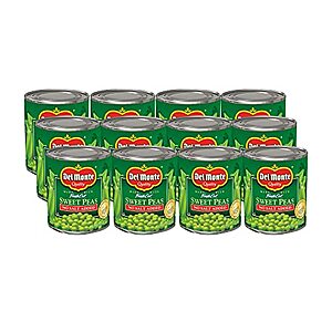 12-Pack 8.5oz Del Monte Canned Fresh Cut Sweet Peas No Salt Added $8.09 w/ Subscribe & Save