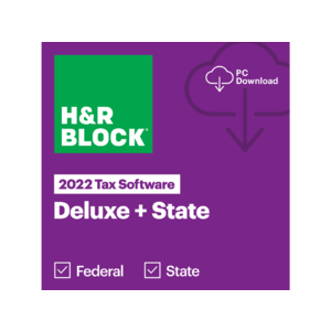 Newegg - H&R Block 2022 Deluxe + State Tax Software - $22.49