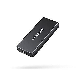 Vansuny 500GB USB 3.1 Portable External SSD, 430MB/s High-Speed USB C Mini Metal Portable External Solid State Drive for PC, Laptop, Phones and More $35.19