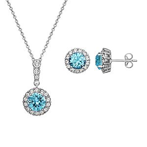 Jewelry Sets at Kohl's: 3-Pcs Brilliance Birthstone Crystal Pendant & Earring Set, 2-Pcs FAO Schwarz Angel Heart Pendant & Earring Set $16 & More + F/S on Orders $49+