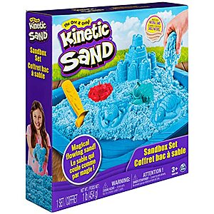 1-Lb Kinetic Sand Sandbox Set w/ 3 Molds $5.35 + free shipping w/ Prime or on orders over $25