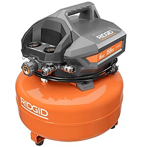 Ridgid 6-Gallon Portable Pancake Air Compressor (Factory Reconditioned) $40 & More + Free Store Pickup