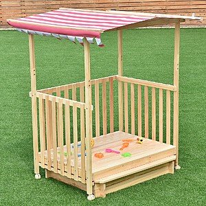 Costway Kids Beach Cabana Sandbox Retractable Playhouse with Canopy - $79.95 + Free Shipping