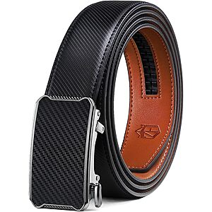 Men's belt, Premium Leather Ratchet Belt, gifts for men $9.10 FS w/Prime or over $25