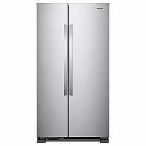 Whirlpool 25 cu. ft. Large Side-by-Side Refrigerator + $100 Costco Shop Card if pay with Costo Visa $999.99