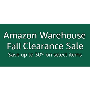 Amazon Warehouse sale: Up to 30% Off