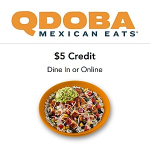 Qdoba - Free $5 credit