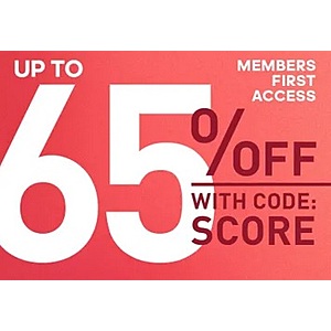 Adidas members get up to 65% off first with code score