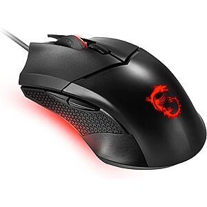 MSI Clutch Optical RED LED Gaming Mouse w/ Adjustable Weights (4200 DPI) $9.99 + Free Shipping via Newegg