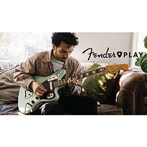 12-Month Fender Play Guitar/Bass/Ukulele Lesson Subscription Plan $22.50