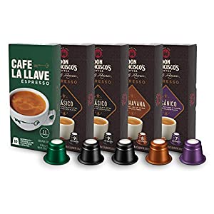Don Francisco's & Cafe La Llave Espresso Capsules Variety Pack 10 Each, Recyclable Coffee Pods (50 Count) Compatible with Nespresso Original Brewers for $6.63