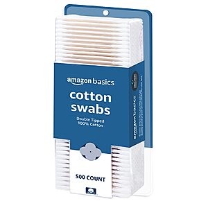 500-Count Amazon Basics Cotton Swabs $2.53 w/ S&S + Free Shipping w/ Prime or on $35+