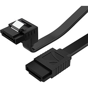 Sabrent: 3-Ct 20" SATA III Cable w/ Locking Latch (Right Angle or Straight) $4 & More