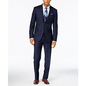 DKNY Solid Extra-Slim-Fit Suit (Navy)  $150 + Free Shipping